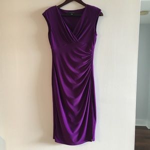Lauren Ralph Lauren purple soft bodycon dress